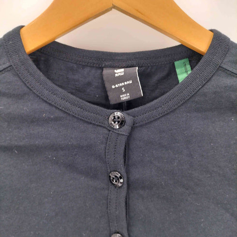 ジースターロー G-STAR RAW ESSENTIAL HENLEY SLIM L/S ヘンリーネック シャツ レディース import:S