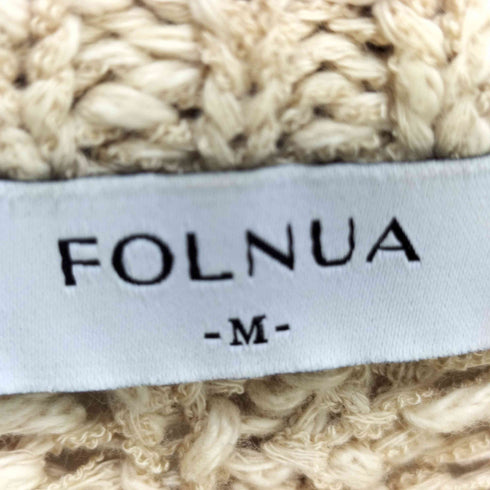 FOLNUA コットン ケーブル ニットベスト メンズ import:M