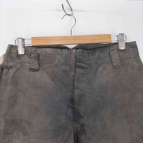 10~30s 木ボタン ミリタリー ジョッパーパンツ 後染め オーバーダイ メンズ