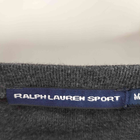 ラルフローレンスポーツ RALPH LAUREN SPORT ポニー刺繍 リブ編み クルーネック L/S カットソー レディース import:M