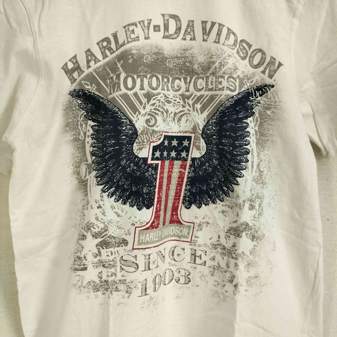 ハーレーダビッドソン HARLEY-DAVIDSON USA製 フロントプリント S/S Tシャツ メンズ JPN:S