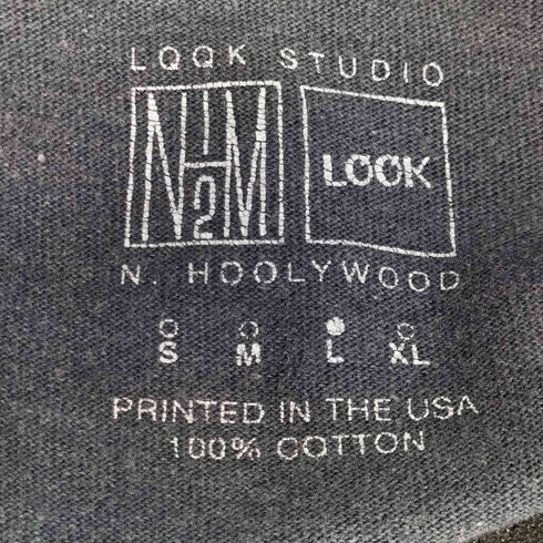 エヌハリウッド N.HOOLYWOOD ロゴプリント S/S クルーネックTシャツ メンズ import:L