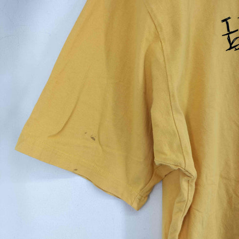 文字プリント S/S クルーネックTシャツ メンズ import:L
