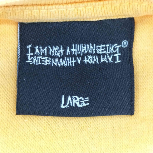 文字プリント S/S クルーネックTシャツ メンズ import:L
