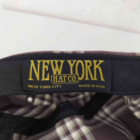 ニューヨークハット NEWYORK HAT&CAP CO. USA製 チェック ジェットキャップ メンズ ONE SIZE