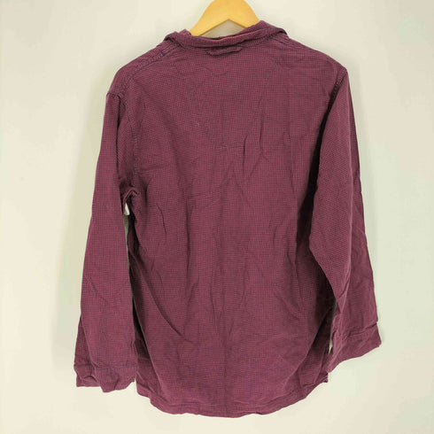 ブルックスブラザーズ BROOKS BROTHERS 千鳥格子柄 オープンカラー スリーピング シャツ メンズ import:S