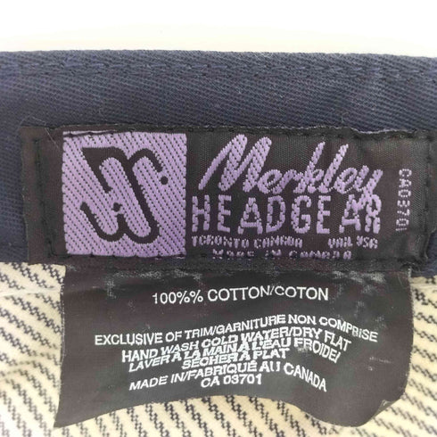 Merkley Headgear ヒッコリー ワークキャップ メンズ