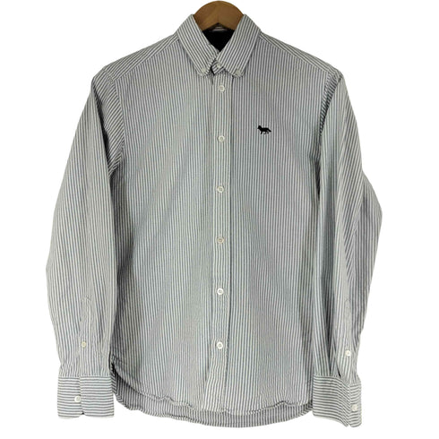 メゾンキツネ MAISON KITSUNE L/S BD ストライプシャツ メンズ 37