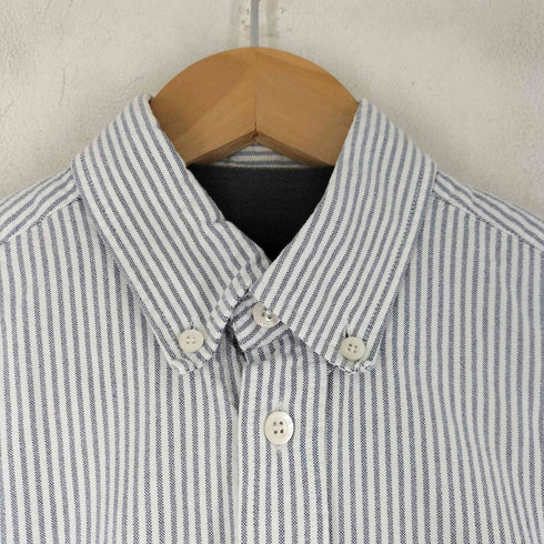 メゾンキツネ MAISON KITSUNE L/S BD ストライプシャツ メンズ 37