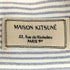 メゾンキツネ MAISON KITSUNE L/S BD ストライプシャツ メンズ 37