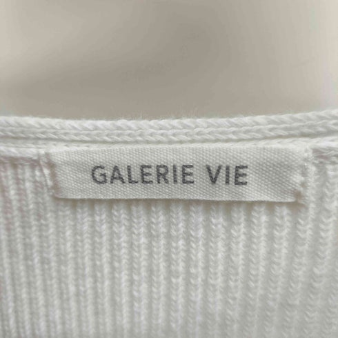 ギャルリーヴィー GALERIE VIE リブ編み クルーネック プルオーバー ベスト レディース JPN:1