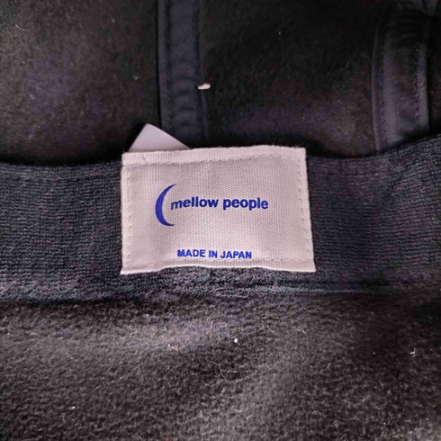 メローピープル MELLOW PEOPLE ロゴ刺繍フリースフライトキャップ メンズ