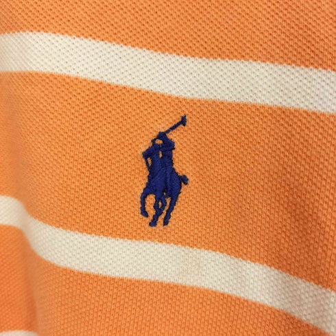 ポロバイラルフローレン Polo by RALPH LAUREN ポニー刺繍 ボーダー S/S ショート丈ポロシャツ レディース