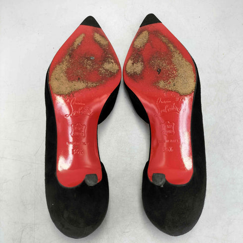 クリスチャンルブタン CHRISTIAN LOUBOUTIN イタリア製 ポインテッドトゥ ベロア パンプス レディース 36