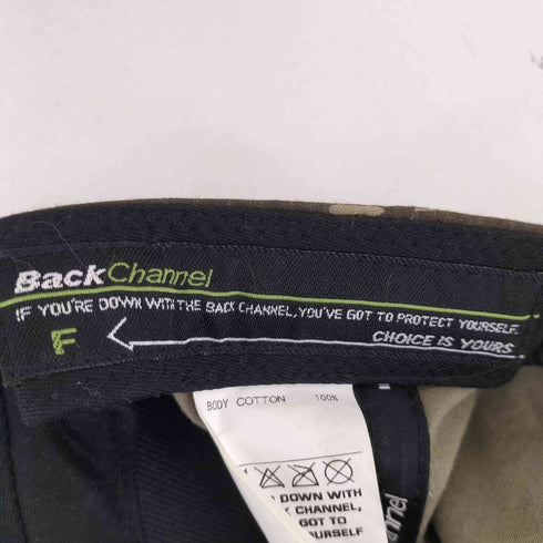 バックチャンネル Back Channel 迷彩 6パネルキャップ メンズ ONE SIZE