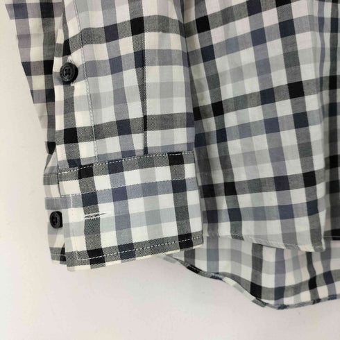 バーバリーブラックレーベル BURBERRY BLACK LABEL ロゴ刺繍 L/S チェックシャツ メンズ JPN:3