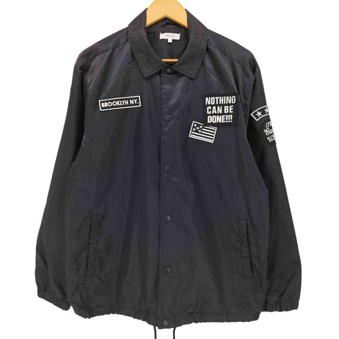ナイラス NYLAUS ライトツイル裏タフタワッペン付ウインドブレーカー メンズ import:L