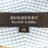 バーバリーブラックレーベル BURBERRY BLACK LABEL ロゴ刺繍 L/S ギンガムチェックシャツ メンズ UK:38