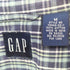 ギャップ Gap 90s インド製 紺タグ OLD マドラスチェック 長袖 シャツ メンズ import:M