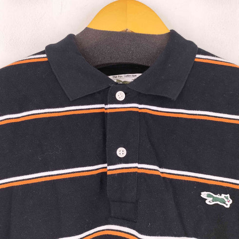 ザフォックスコレクション THE FOX COLLECTION 別注 ボーダー ロゴワッペン ポロシャツ メンズ import:M