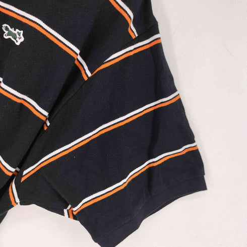 ザフォックスコレクション THE FOX COLLECTION 別注 ボーダー ロゴワッペン ポロシャツ メンズ import:M