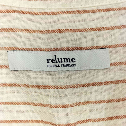 ジャーナルスタンダードレリューム JOURNAL STANDARD relume ダブルストライプソフトシャツ レディース