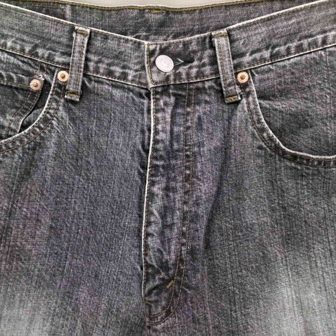 リーバイス Levis 534 先染め ブラック ハーフ デニム メンズ W32