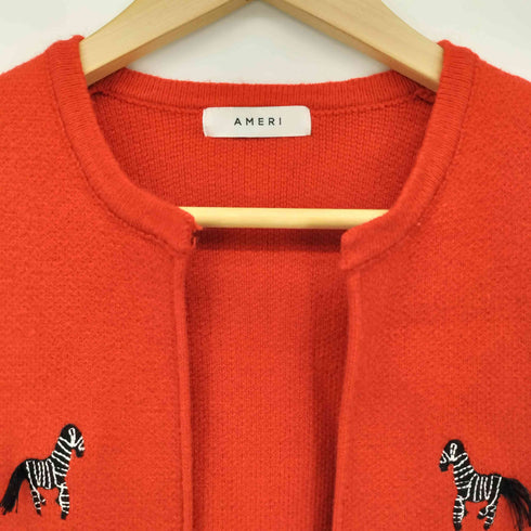アメリ AMERI ZEBRAS EMBROIDERED CARDIGAN ゼブラ 刺繍 カーディガン レディース