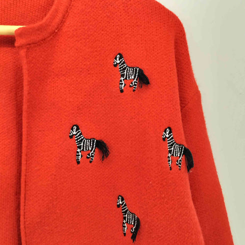 アメリ AMERI ZEBRAS EMBROIDERED CARDIGAN ゼブラ 刺繍 カーディガン レディース
