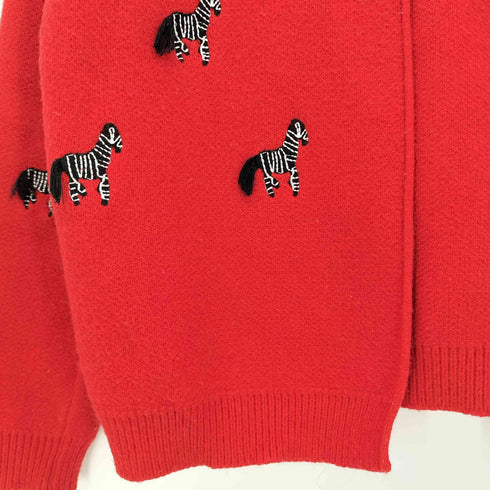 アメリ AMERI ZEBRAS EMBROIDERED CARDIGAN ゼブラ 刺繍 カーディガン レディース