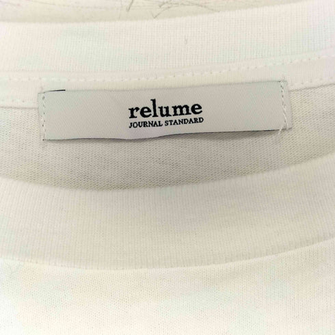 ジャーナルスタンダードレリューム JOURNAL STANDARD relume 刺繍ロゴフレンチTEE レディース F