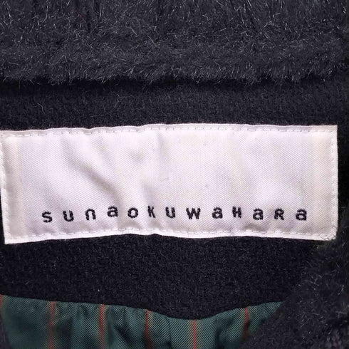 アイエススナオクワハラ I.S. sunao kuwahara 裏地ストライプ ショート ダッフルコート レディース JPN:S