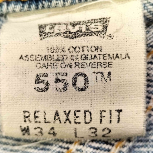 リーバイス Levis 90S ボタン裏977 オレンジタブ 550 RELAXED FIT デニム メンズ W34 L32