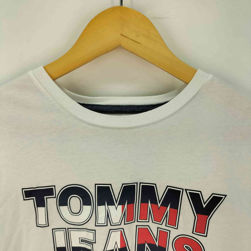トミージーンズ tommy jeans ロゴプリントクルーネックTシャツ レディース import:M