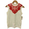 タオコムデギャルソン tao COMME des GARCONS 07SS フロッキー フラワーレースデザイン UネックTシャツ AD2006 レディース
