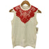 タオコムデギャルソン tao COMME des GARCONS 07SS フロッキー フラワーレースデザイン UネックTシャツ AD2006 レディース