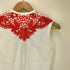 タオコムデギャルソン tao COMME des GARCONS 07SS フロッキー フラワーレースデザイン UネックTシャツ AD2006 レディース