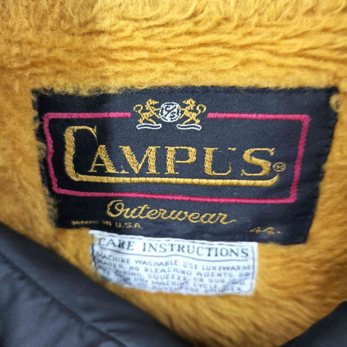 キャンパス CAMPUS 60S-70S USA製 TALONジップ 裏ボア ジップアップジャケット メンズ 44