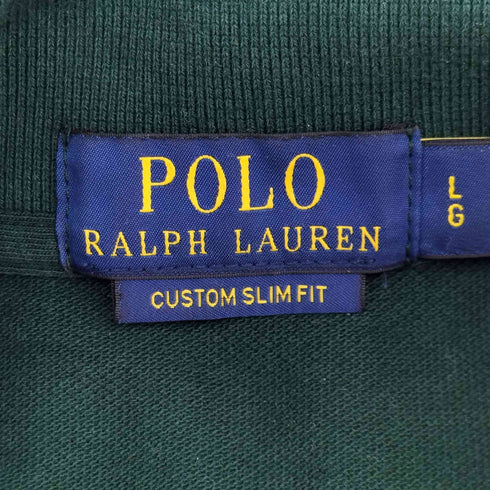 ポロラルフローレン POLO RALPH LAUREN スモールポニー刺繍 CUSTOM SLIM FIT L/S ポロシャツ メンズ JPN:L