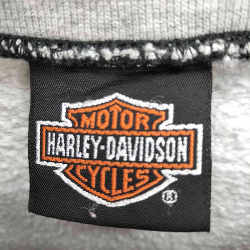 ハーレーダビッドソン HARLEY-DAVIDSON 90S USA製 ロゴ刺繍 プルオーバー スウェット メンズ import:L