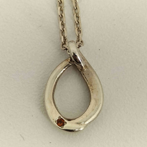 ヨンドシー 4℃ SILVER刻印デザインネックレス レディース