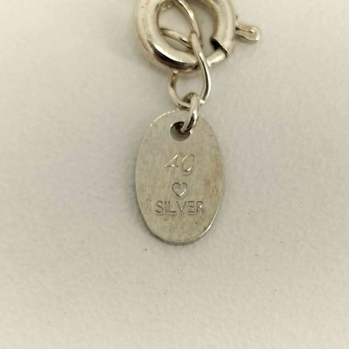 ヨンドシー 4℃ SILVER刻印デザインネックレス レディース