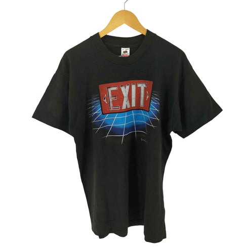 フルーツオブザルーム FRUIT OF THE LOOM 90s USA製 EXIT アートプリント Tシャツ メンズ import:XL