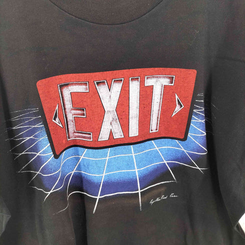 フルーツオブザルーム FRUIT OF THE LOOM 90s USA製 EXIT アートプリント Tシャツ メンズ import:XL