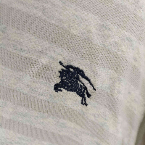 バーバリーブラックレーベル BURBERRY BLACK LABEL 薄手 ショールカラー コットンカーディガン メンズ JPN:3