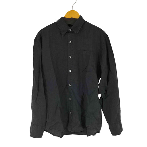 エディーバウアー Eddie Bauer 90S リネン L/S ポケットシャツ メンズ import:S
