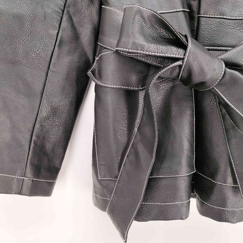 エイソス asos Petite faux leather festival fringe jacket レディース EUR:38