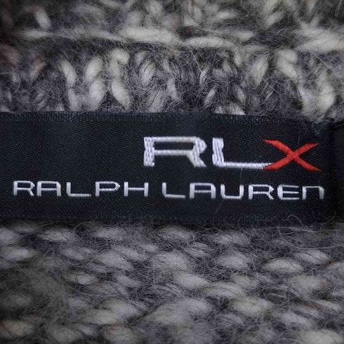 アールエルエックスラルフローレン RLX RALPH LAUREN アルパカ ウール 変形 スナップボタン セーター カーディガン レディース import:M
