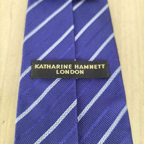 キャサリンハムネットロンドン KATHARINE HAMNETT LONDON ストライプシルクネクタイ メンズ