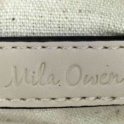 ミラオーウェン Mila Owen フロントベルトワイドペーパートートバッグ レディース